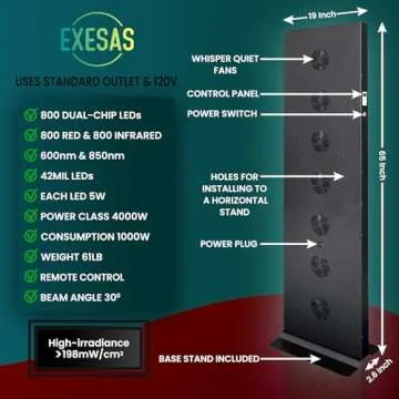 Advanced Red Light Therapy Device for Skin & Pain Relief