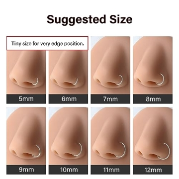 Stylish Sterling Silver Nose Rings Hoops for All