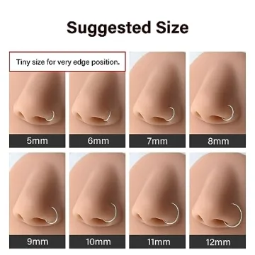 Stylish Sterling Silver Nose Rings Hoops for All