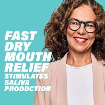 ACT Dry Mouth Moisturizing Gum, 20 Pieces, With Xylitol, Sugar Free Soothing Mint