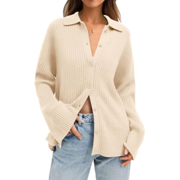 LILLUSORY Women’s Stylish Lightweight Cardigan Sweater