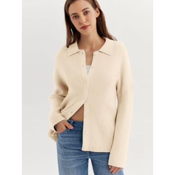 LILLUSORY Women’s Stylish Lightweight Cardigan Sweater
