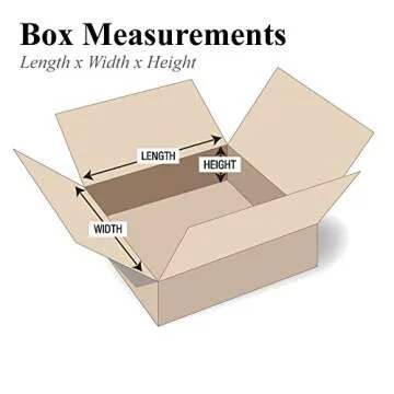 PARTNERS BRAND 12 x 10 x 5 Corrugated Cardboard Boxes, Flat 12"L x 10"W x 5"H, Pack of 25 | Shipping...
