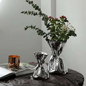 Unique Hand-Blown Glass Vase for Elegant Home Decor