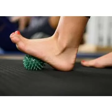 Balanced Body Soft-Spike Massage Ball for Feet, Back, Hand Muscles, Myofascial Release, Physical Therapy, 7cm (3.0"), Green