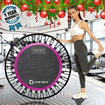 DARCHEN Mini Trampoline for Adults - 450 lbs Capacity
