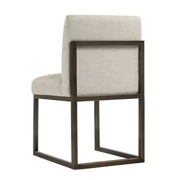 Luxurious Modern Linen Upholstered Dining Chair for Style