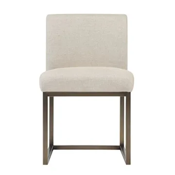 Luxurious Modern Linen Upholstered Dining Chair for Style