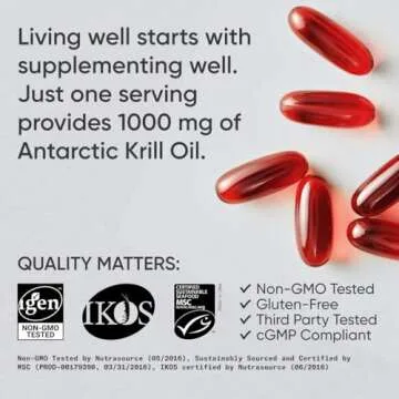 Sports Research Krill Oil Supplement for Healthy Living
