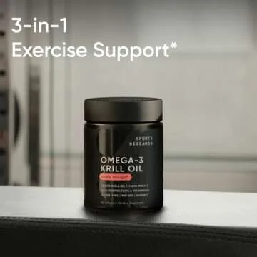 Sports Research Krill Oil Supplement for Healthy Living