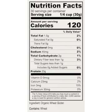 Anthony's Organic Vital Wheat Gluten, 2 lb, High in Protein, Vegan, Non GMO, Keto Friendly, Low Carb