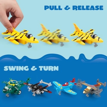 JOYIN 16 Pcs Pull Back Airplane Toys for Kids
