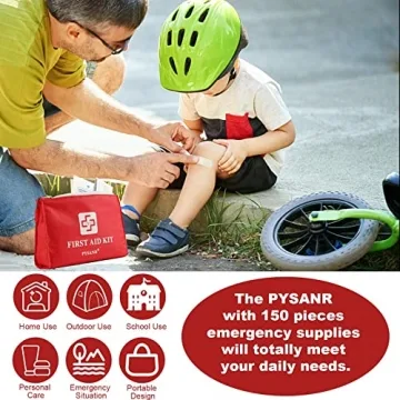 PYSANR Small 150-Piece First Aid Kit for All Emergencies
