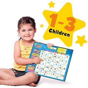 inamio Magnetic Kids Responsibility Reward Chart for Ages 3-9