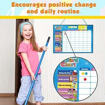 inamio Magnetic Kids Responsibility Reward Chart for Ages 3-9