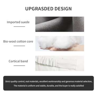 Powlamks Seat Headrest Pillow TES la Neck Pillow Designed for TES la Model Y/3 Neck Support Cushion Genuine Nappa Leather Invisible Strap(White Letter)