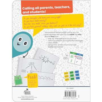 Carson Dellosa Break It Down Addition & Subtraction Strategies Grades 2-3 Math Reference Book, 2nd &...