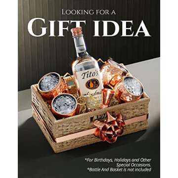 B. WEISS Copper Mugs Set - Handcrafted Moscow Mule Cups