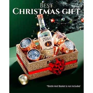 B. WEISS Copper Mugs Set - Handcrafted Moscow Mule Cups