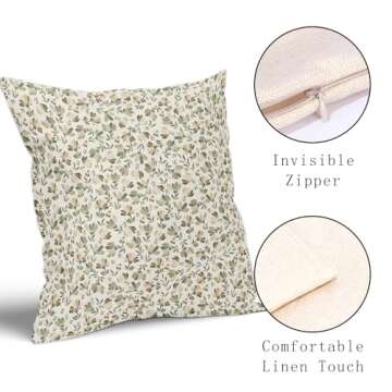 Kawani Spring Daisy Floral Pillow Covers for Home Decor