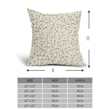Kawani Spring Daisy Floral Pillow Covers for Home Decor