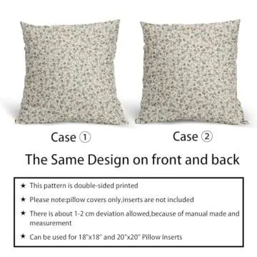 Kawani Spring Daisy Floral Pillow Covers for Home Decor