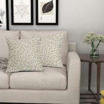 Kawani Spring Daisy Floral Pillow Covers for Home Decor