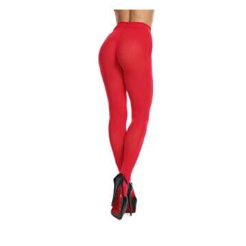 Frola Women's Soft 80 Denier Tights - XX-Large, Red