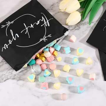 Ireer 100 Pcs Thank You Makeup Bags for Versatile Storage