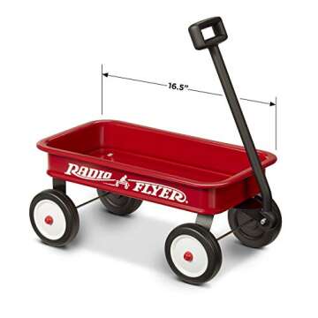 Radio Flyer 16.5 Inch Long My 1st Wagon Toy, For Ages 1.5+, Red