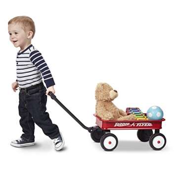Radio Flyer 16.5 Inch Long My 1st Wagon Toy, For Ages 1.5+, Red