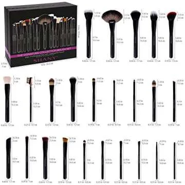 SHANY Makeup Brushes The Masterpiece Pro Signature Makeup Brush Set - Foundation Powder Concealers Eye Shadow brushes, Synthetic Bristle with Wooden handles, Premium Gift Packaging - 24pcs