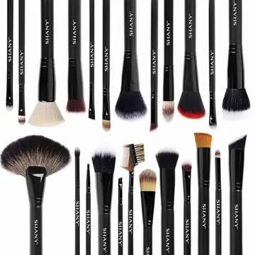 SHANY Makeup Brushes The Masterpiece Pro Signature Makeup Brush Set - Foundation Powder Concealers Eye Shadow brushes, Synthetic Bristle with Wooden handles, Premium Gift Packaging - 24pcs
