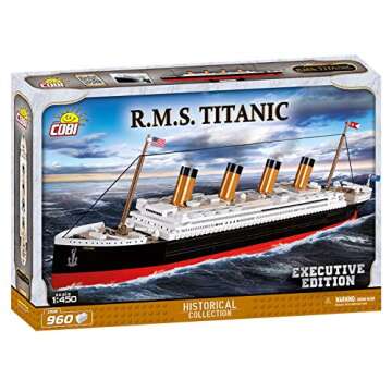 COBI Historical Collection R.M.S. Titanic Executive Edition Including 960 Bricks to 1:450 Scale - Ea...