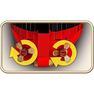 COBI Historical Collection R.M.S. Titanic Executive Edition Including 960 Bricks to 1:450 Scale - Easy to Follow Instructions- Faithful Reproduction of The Famous Maritime Disaster Ship