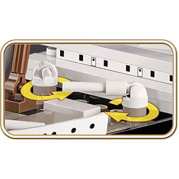 COBI Historical Collection R.M.S. Titanic Executive Edition Including 960 Bricks to 1:450 Scale - Easy to Follow Instructions- Faithful Reproduction of The Famous Maritime Disaster Ship