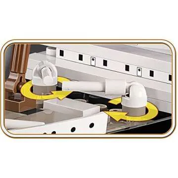 COBI Historical Collection R.M.S. Titanic Executive Edition Including 960 Bricks to 1:450 Scale - Easy to Follow Instructions- Faithful Reproduction of The Famous Maritime Disaster Ship