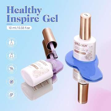 Gellen Gel Nail Polish Set - 6 Jelly Gel Polish Colors