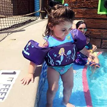 Body Glove Paddle Pals Learn to Swim Life Vest, One Size 33-55 LBS, Fish