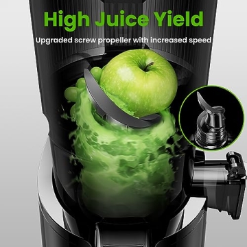 Amumu Cold Press Juicer High Yield Easy Clean BPA-Free