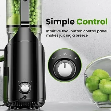 Amumu Cold Press Juicer High Yield Easy Clean BPA-Free