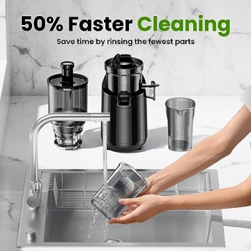 Amumu Cold Press Juicer High Yield Easy Clean BPA-Free