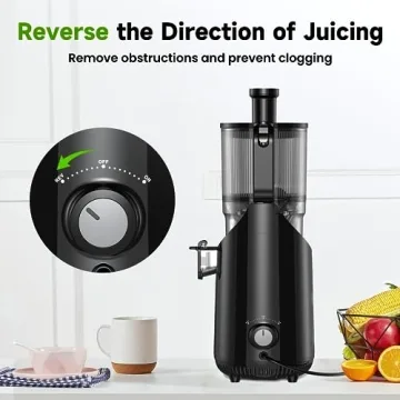Amumu Cold Press Juicer High Yield Easy Clean BPA-Free