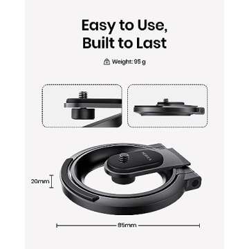 NEBULA Anker Projector Foldable Stand, Ultra-Compact Desktop Stand with Easy Setup and 180-Degree Rotation, Fits The Capsule Series, Lightweight 95g, Fits in Official Travel Case(Only Stand)