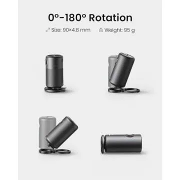 NEBULA Anker Projector Foldable Stand, Ultra-Compact Desktop Stand with Easy Setup and 180-Degree Rotation, Fits The Capsule Series, Lightweight 95g, Fits in Official Travel Case(Only Stand)