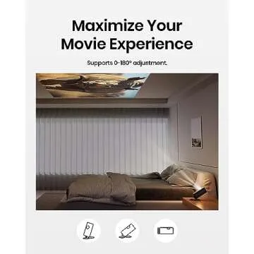 NEBULA Anker Projector Foldable Stand, Ultra-Compact Desktop Stand with Easy Setup and 180-Degree Rotation, Fits The Capsule Series, Lightweight 95g, Fits in Official Travel Case(Only Stand)