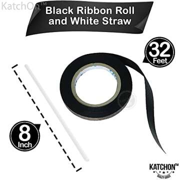 KatchOn, Black and White Checkered Balloons - 22 Inch, Pack of 6 | 4D Checker Balloons, Checkered Flag Balloons, Race Car Balloons | Checkered Flag Party Supplies, Racing Balloons for Emo Party Decor