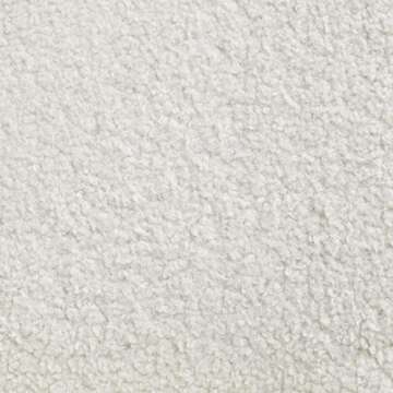 Yaheetech Barrel Chair, Modern Vanity Chair, Teddy Fabric Casual Chair with High Back and Soft Padded, Cozy Armchair for Living Room Bedroom Makeup Room, White, 2pcs