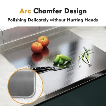 Anyerosa 304 Stainless Steel Cutting Board for All Tasks