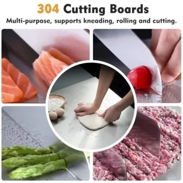 Anyerosa 304 Stainless Steel Cutting Board for All Tasks